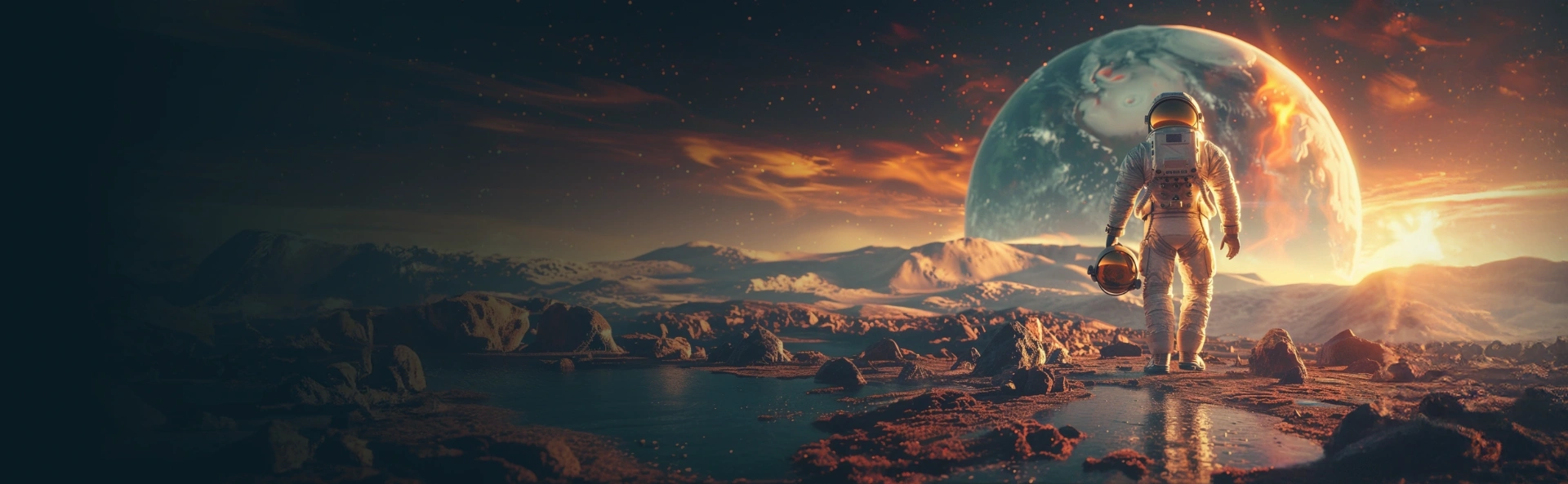 Nova Dreams Casino astronaut on an alien planet